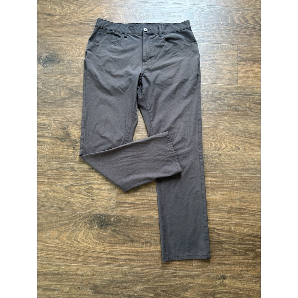 Callaway Men's Gray Chino Golf Pants 32x30 Flat Front Straight Leg Woven
